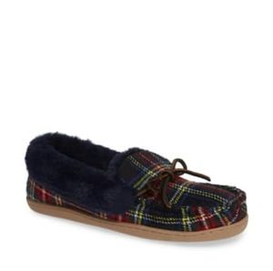 1901 Poppy Faux Fur Lined Moc Slipper